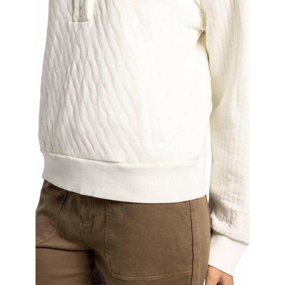 NEW THREAD & SUPPLY kyra pullover top in cobblestone - Picture 5 of 5